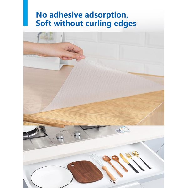 Пластмассовый линейный коврик для шкафа кухни, полки ящика и холодильника водонепроницаемый