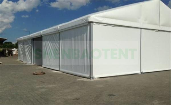 Wall Heights 3-6 Meter Outdoor Warehouse Tents , Temporary Storage Tent Frame Constructions