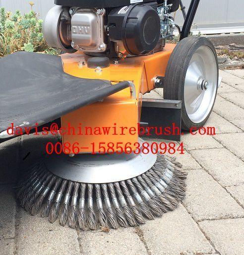 350 mm Twist Knot Steel Wire Weed Removers Brush For Lawn Machine