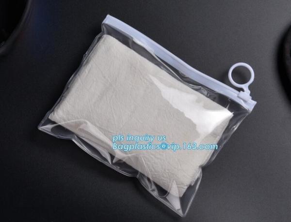 k bag with slider, underwear plastic bag with slider k, Slider Closure Zip PVC Pack Bag for Tower Clothing P