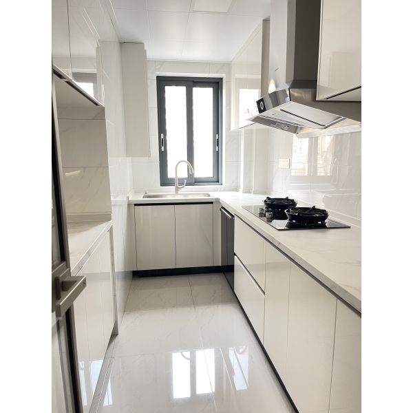 Armoires de cuisine haut de gamme en aluminium durables, écologiques et sûres pour la maison et l'hôtel