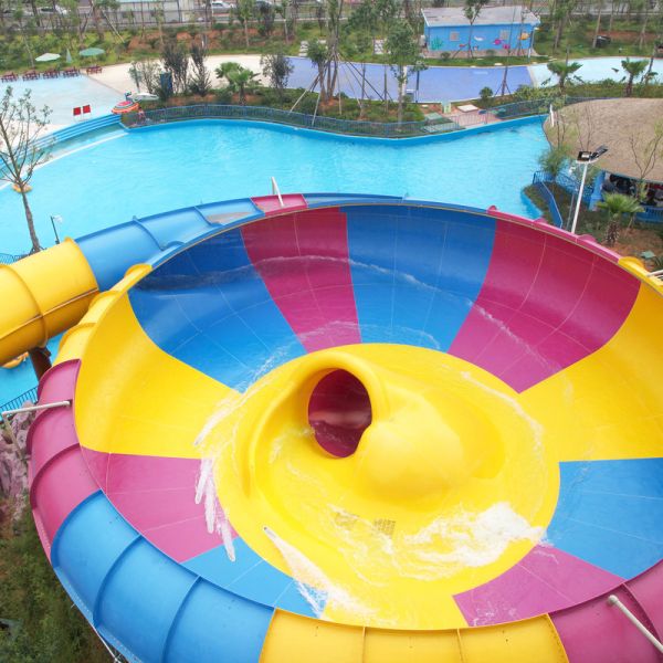 Space Basin Slide (H=12m)  High Thrill Water Park Slide For Sale  FRP  304 Stainless Stee