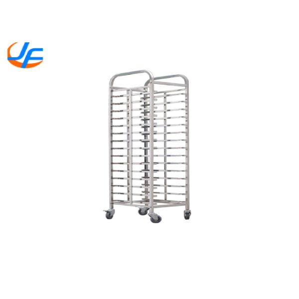 RK Bakeware China Foodservice NSF 15 Tiers Stainless Steel Bread Cooling Rack Oven Baking Tray Rack Tray Trolley