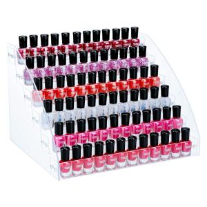 6 camadas de armazenamento acrílico para esmalte de unhas Organização de óculos