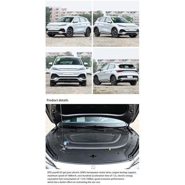 EV BYD Second Hand Car Vehicles 510km Electric SUV BYD Yuan Plus Flagship