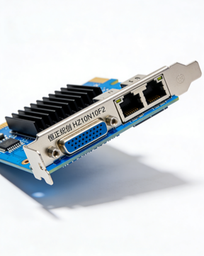 HengzhengTC HZ10N10F2 10 Gigabit Ethernet PCIe NIC With Dual SFP+ Ports ,  N10G-X2 Chip ,  10GBASE-LR/LX Support