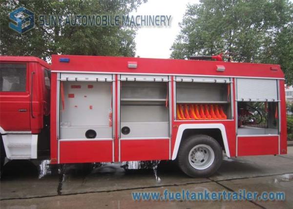 Carbon Steel Q235 Tank Two Axle Dongfeng Fire Fighting Vehicle 4x2 With ISB190 40 Engine