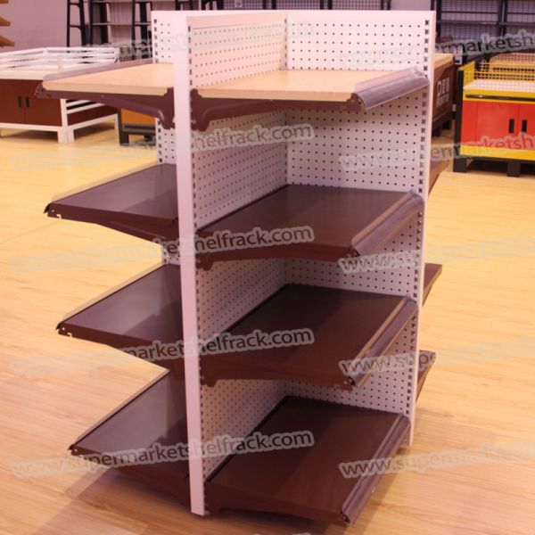 Metal Equipment Gondola Supermarket Steel Shelf Q235