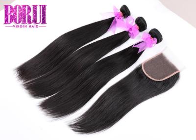 O cabelo reto malaio de seda empacota estoque do cabelo de 10A 12Ao grande todas as cores
