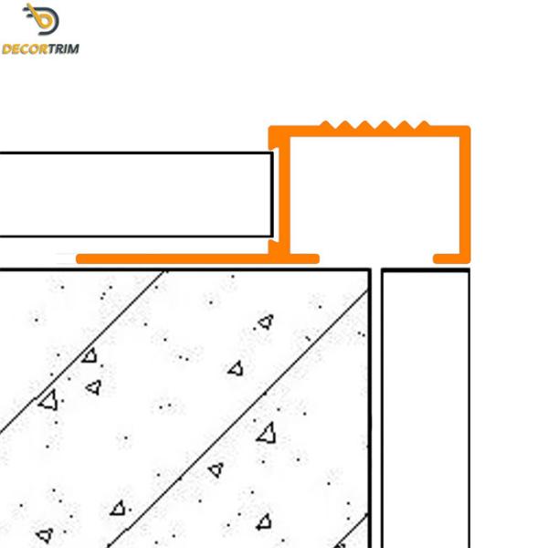 Slip Resistant Tile Edge Trim For Stairs Box Edge Shiny Silver Color