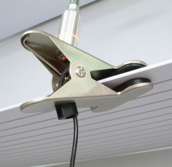 5W Silver Reading Light, High Bright Adjustable Led Desk Table Lamp Clamp For Night Vision