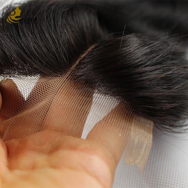 Transparent 4*4 Lace 20 Inch Natural Black Straight Human Hair Lace Closure