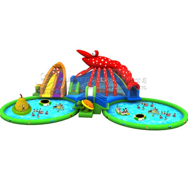 adult inflatable water park, inflatable aqua park