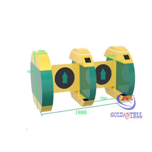 Ворота барьера лицевого управления доступом RS485 умные для общественного места офисного здания