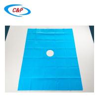 Rideaux chirurgicaux bleus stériles doux à incision fenestrée répulsif aux fluides