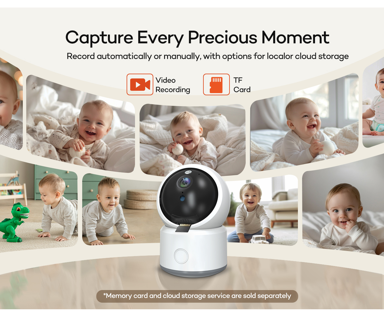 PTZ Camera Pet Monitor 2 Way Intercom Wireless High-Definition Monitoring PTZ Camera Night Vision Dog PTZ Camera Motion Detection