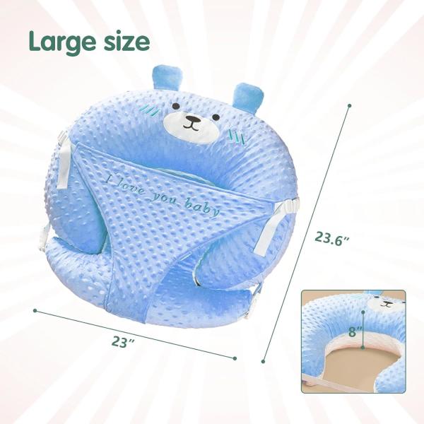 Plus Size Nursing Pillow 23.6x23x8 Inches with Removable Cotton Cover