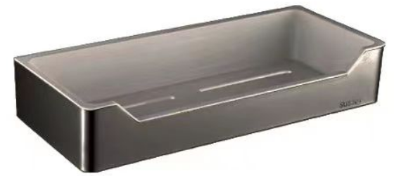 Convenient Bathroom Appliance Rack Shelf with Drainage Basket Holder and Single Tier
