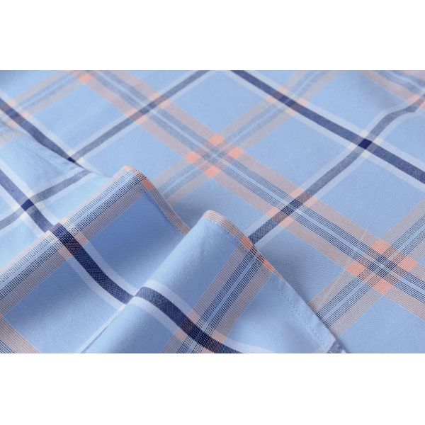 100% Cotton Plaid Western Fashionable Mens Shirts Half Long Sleeve Plus Size In Autumn