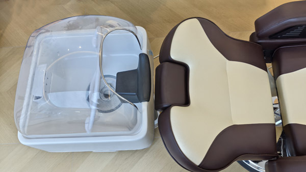 Máquina de vapor para spa capilar con tanque de agua de 9000 ml para salón, 30 g/min, reduce la sequedad y el picor del cuero cabelludo