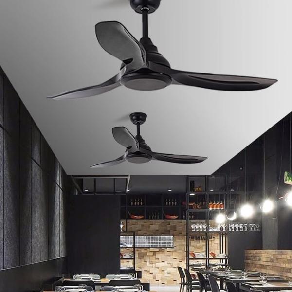 Fabricant Ventilateur de plafond industriel rétro de 56 pouces Conversion de fréquence commerciale Ventilateur électrique non lumineux Salle à manger Utilisation à domicile