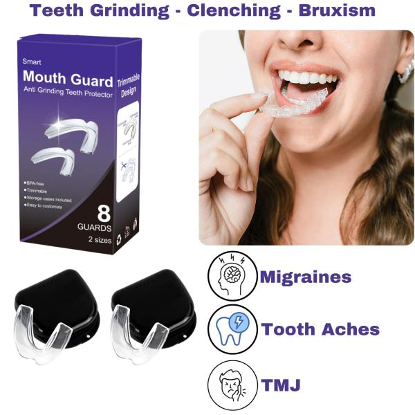 Perfect Fit Teeth Guards To Prevent Grinding 8 Pack Mouth Guard For Grinding Teeth