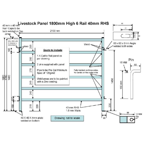 Miniature Farm Fence Panels , Light Duty Galvanized Horse Fence Panels