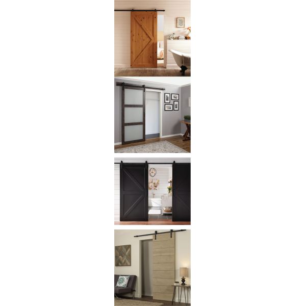 Modern MDF Internal Wooden Sliding Doors 50mm Thick Solid Wood