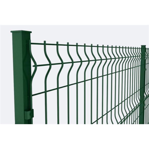 1.2mm Post Thickness Welded Wire Fence 5ft Galvanized Coating 3.5mm Dia