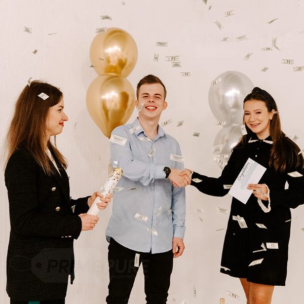 Money Confetti Handheld Party Supplies Confetti Cannon with Custom Logo Iron Bottle