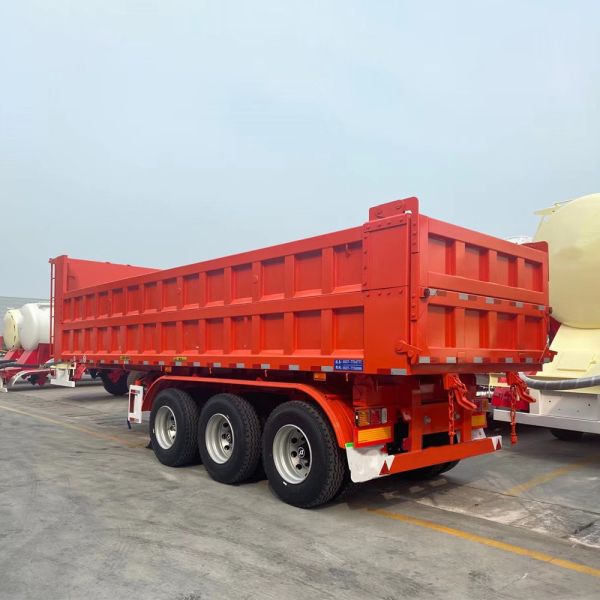 Self-dumping 35ton Hydraulic Dump 40FT Container Tipper Trailer for Container Transfer