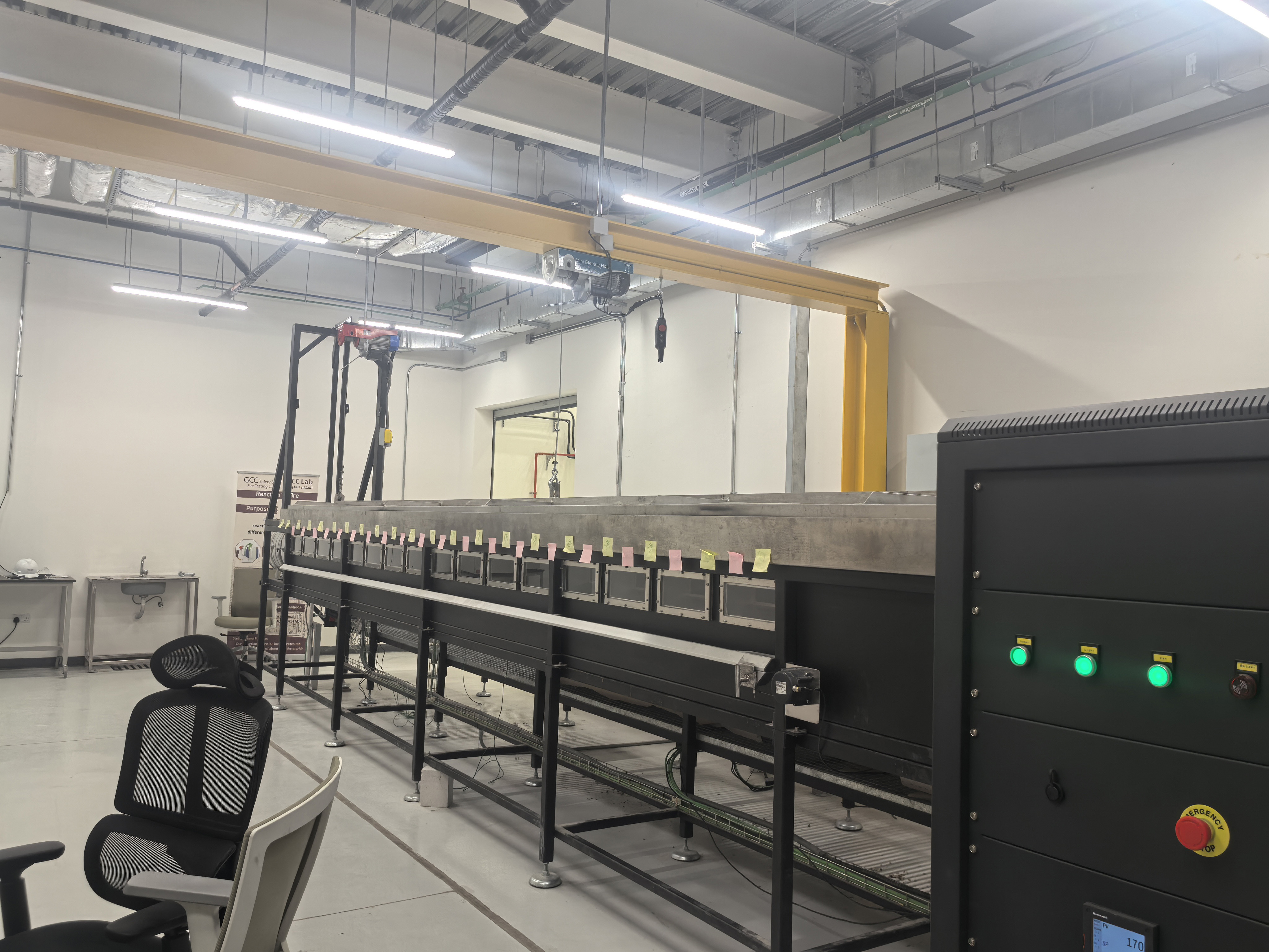 ASTM E84 Steiner Tunnel UL910 Flame Propagation Performance Test