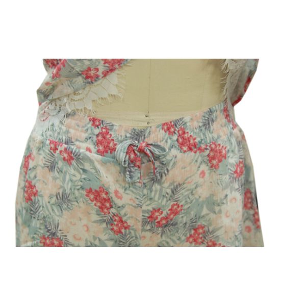 Crinckled Crepe Women'S Pajama Short Sets , Womens Summer Loungewear OEM Service