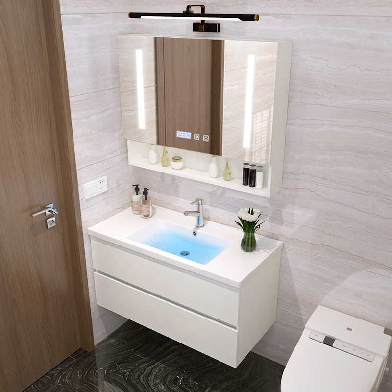 Directly Sale Modern Style Waterproof Bathroom Vanity with Sink Waterproof and Modern