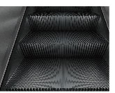 Customized Moving Walk Escalator Parts Step / Handrail Lighting Skirting Panel