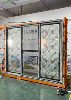 AS2047 Certified AS150 Series Aluminum Sliding Door with 6063-T5 Alloy Frame and Double-Layer Tempered Glass