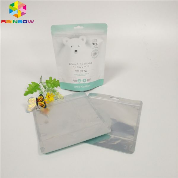 Zipper Top Stand Up Foil Pouch Packaging Bath Salt Aluminum Foil Body Scrub Bags