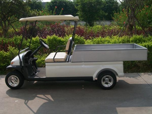 White Color Small Electric Utility Vehicles Car With 3.7kw KDS Motor , Cargo Box