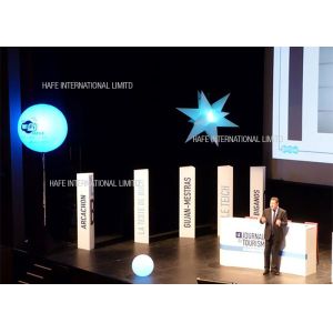 Luz da explosão do balão do tripé da iluminação do evento com o branco e a cor do diodo emissor de luz que mudam o RGB