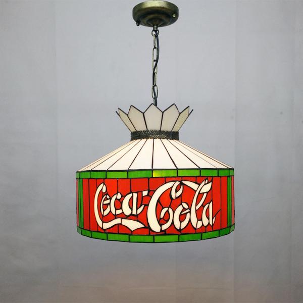 12 Modern Hanging Light Indoor Round Ceiling Light Retro Bar Reading Room Dining Room Stained Glass Pendant Lamp