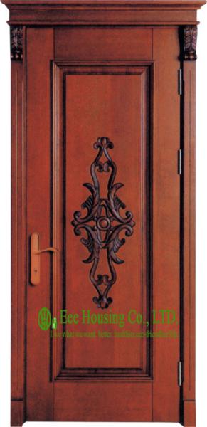 Lacquer Finish 40mm Solid Timber Entry Door For Apartment, Outward Opening External Door