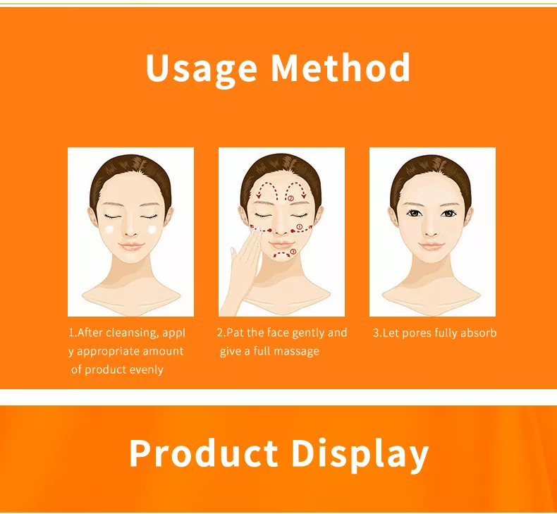 Crema para el rostro Blanqueador antienvejecimiento sin crueldad y ácido hialurónico Vitamina C Crema facial para eliminar el melasma