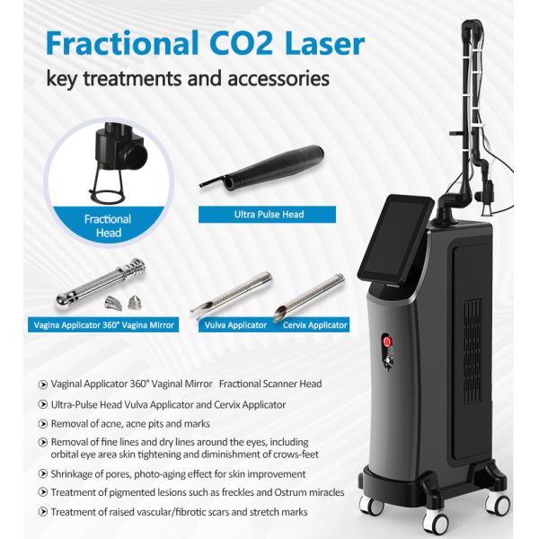 12.1 Inch Touch Screen Scar Remodeling Skin Firming 10600nm  Fractional CO2 Laser Machine