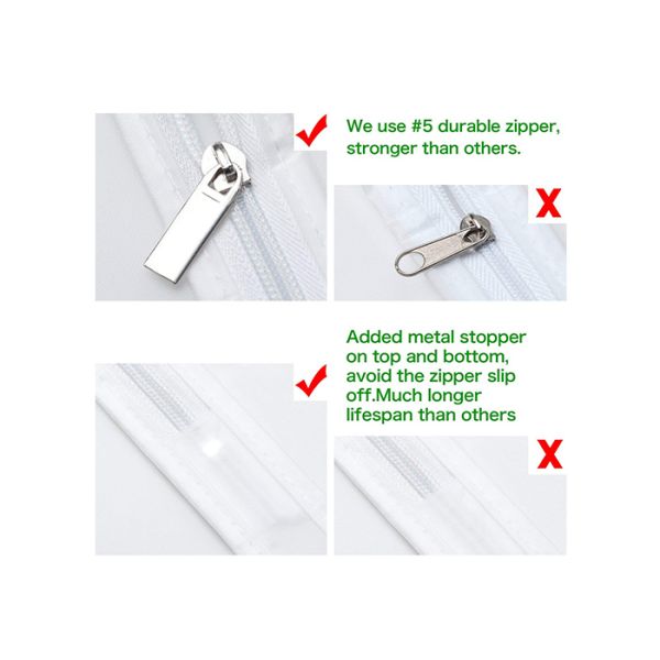 Translucent PEVA Suit Garment Bag 24x60