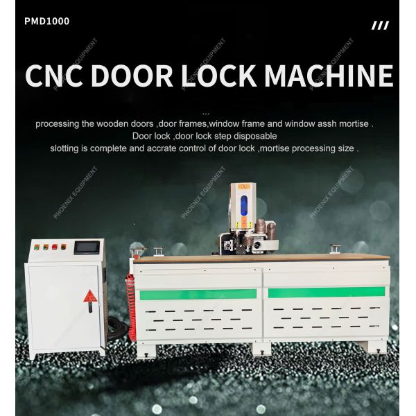 Wooden Door Hole Drilling Slotting Machine Fully Automatic CNC Lock Mortising Machine