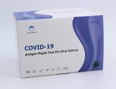 Teste rápido Kit Disposable Oral Saliva do antígeno Covid-19 diagnóstico rápido