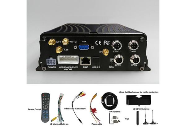 Gravador de vídeo móvel híbrido do cartão do caminhão 5CH AHD IPC DVR SD