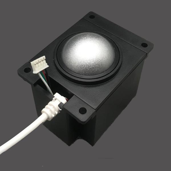 Waterproof Stainless Steel Trackball , Metal Trackball For Self Service Terminal Equipment