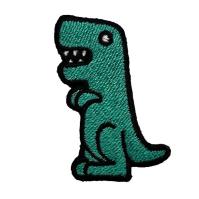 Fer brodé fait sur commande de corrections de la couleur 5CM du dinosaure PMS sur des corrections d'habillement