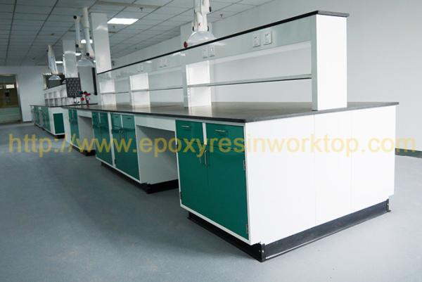 Black color laboratory bench top resist strong alkalies laboratory furniture